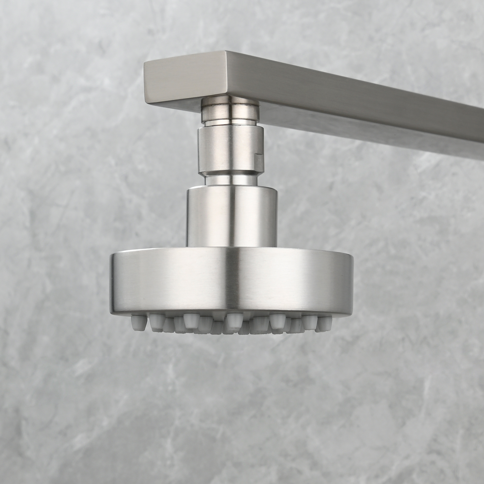 Tecmolog Stainless Steel Shower Head-High Pressure Rain Premium Quality, Easy Clean Adjustable Replacement for Bathroom