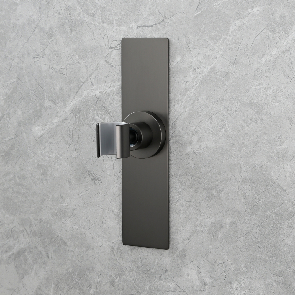Tecmolog Magnetic Shower Head Holder All Meta No Drilling Handheld Shower Wand Bracket Adhesive