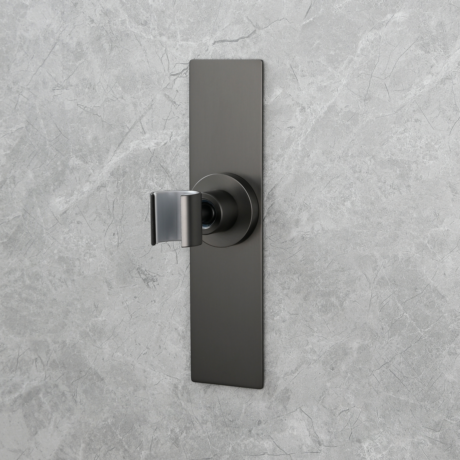 Tecmolog Magnetic Shower Head Holder All Meta No Drilling Handheld Shower Wand Bracket Adhesive