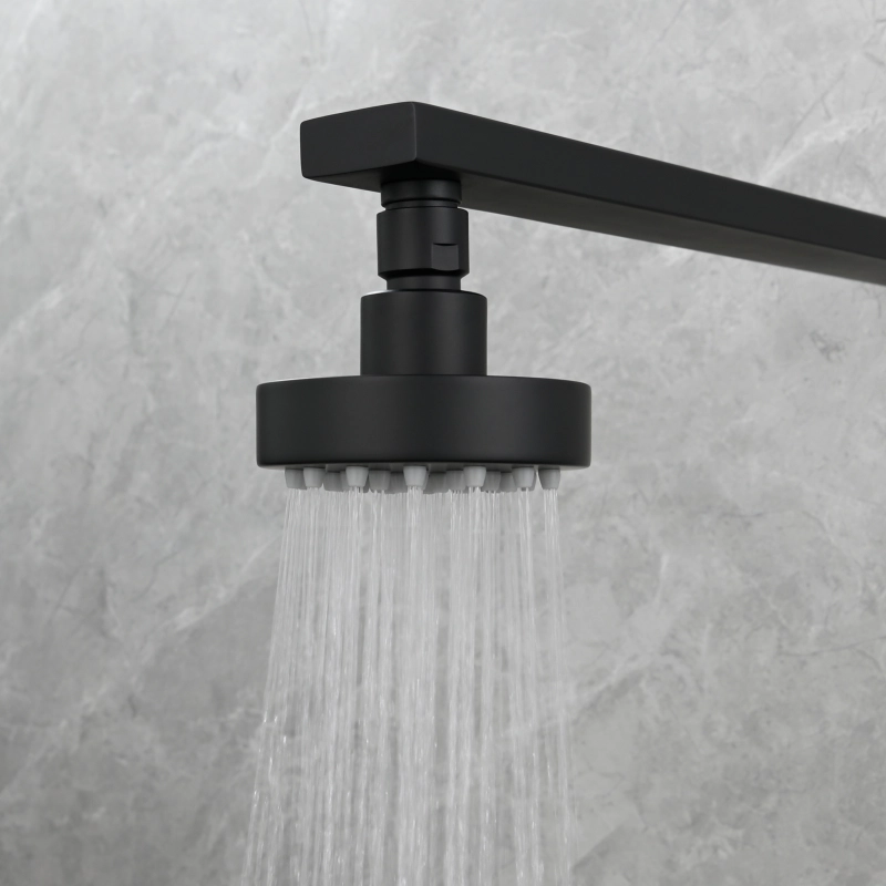 Tecmolog Stainless Steel Shower Head-High Pressure Rain Premium Quality, Easy Clean Adjustable Replacement for Bathroom