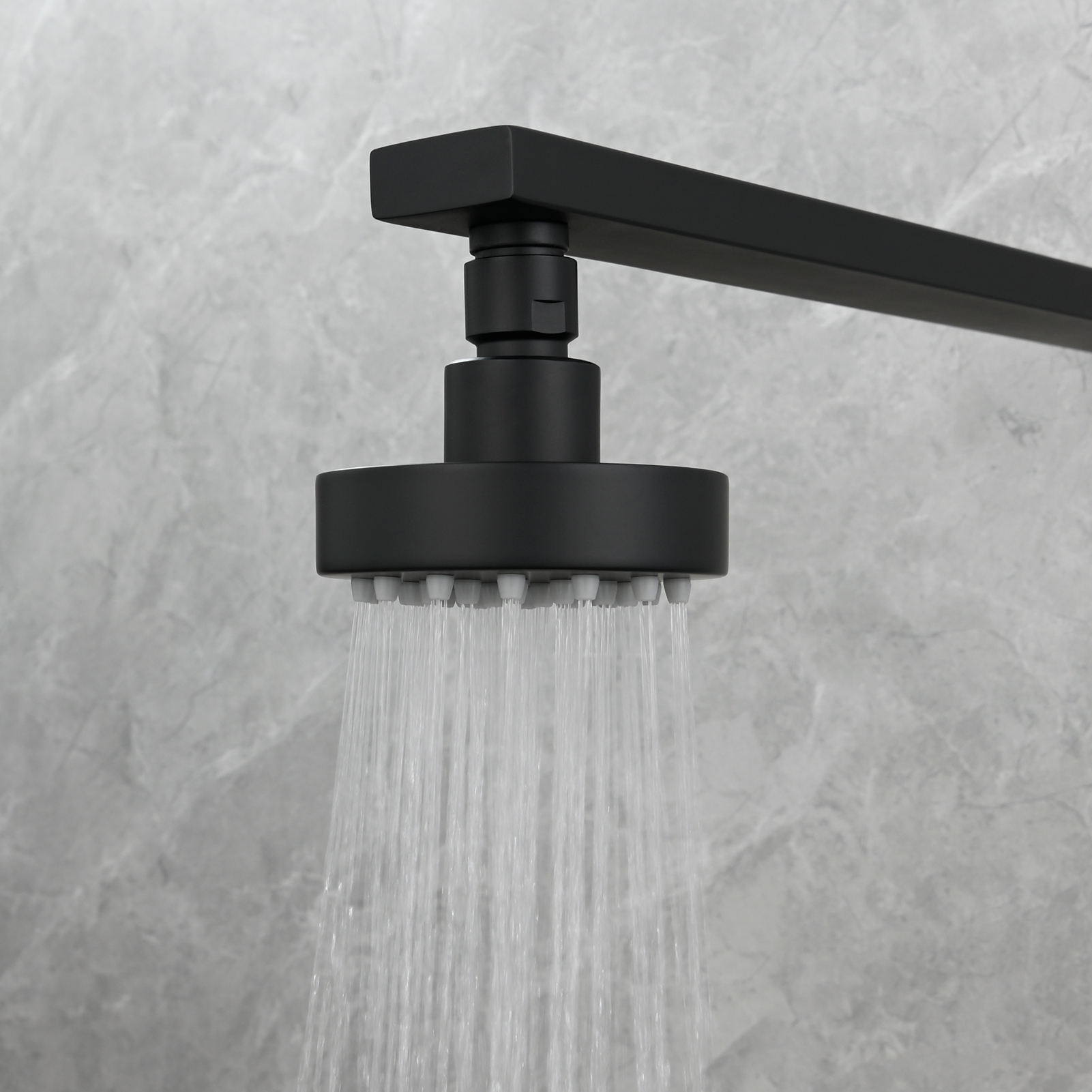 Tecmolog Stainless Steel Shower Head-High Pressure Rain Premium Quality, Easy Clean Adjustable Replacement for Bathroom