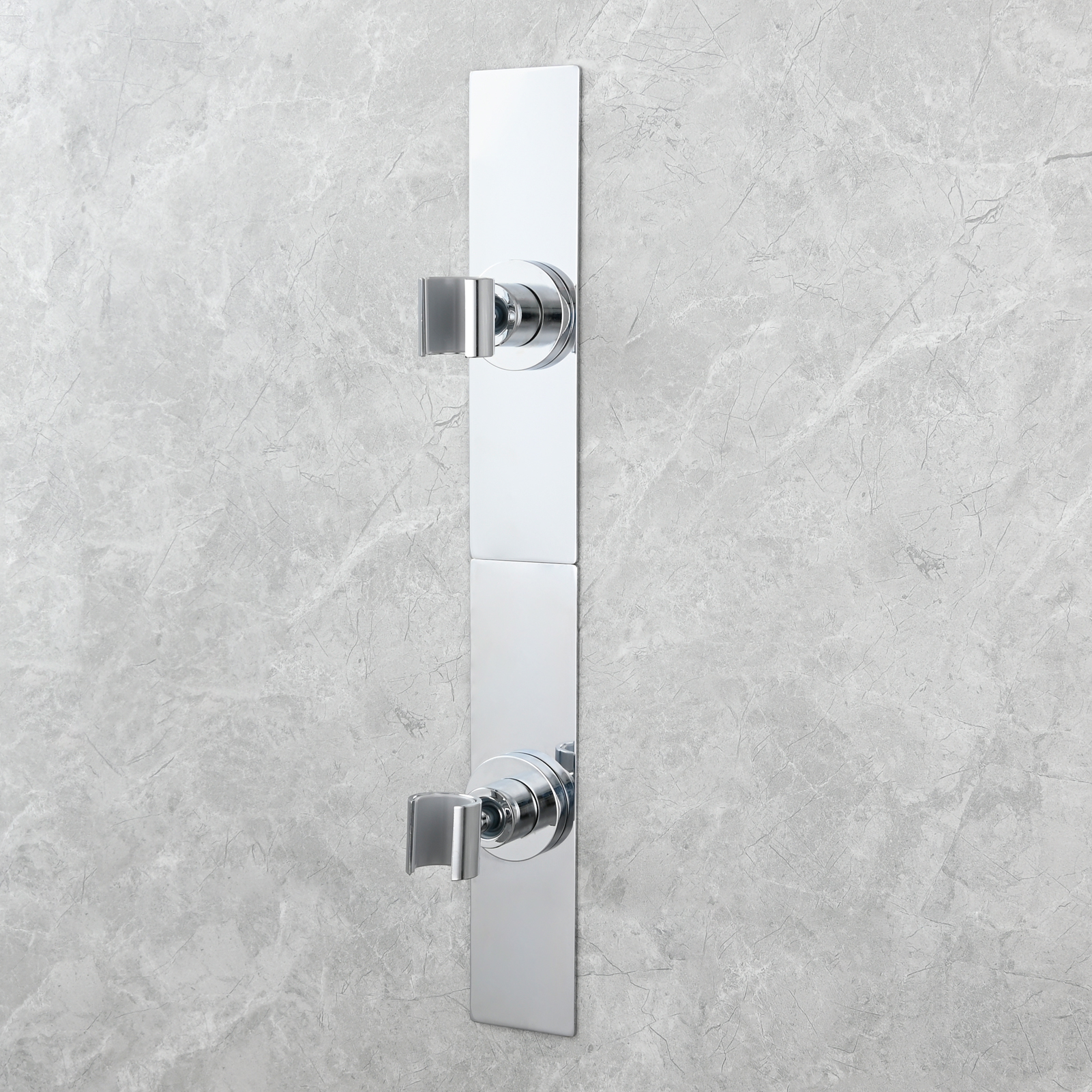 Tecmolog Magnetic Shower Head Holder All Meta No Drilling Handheld Shower Wand Bracket Adhesive