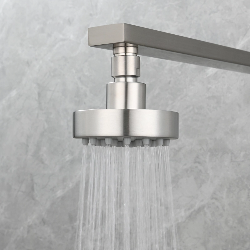 Tecmolog Stainless Steel Shower Head-High Pressure Rain Premium Quality, Easy Clean Adjustable Replacement for Bathroom