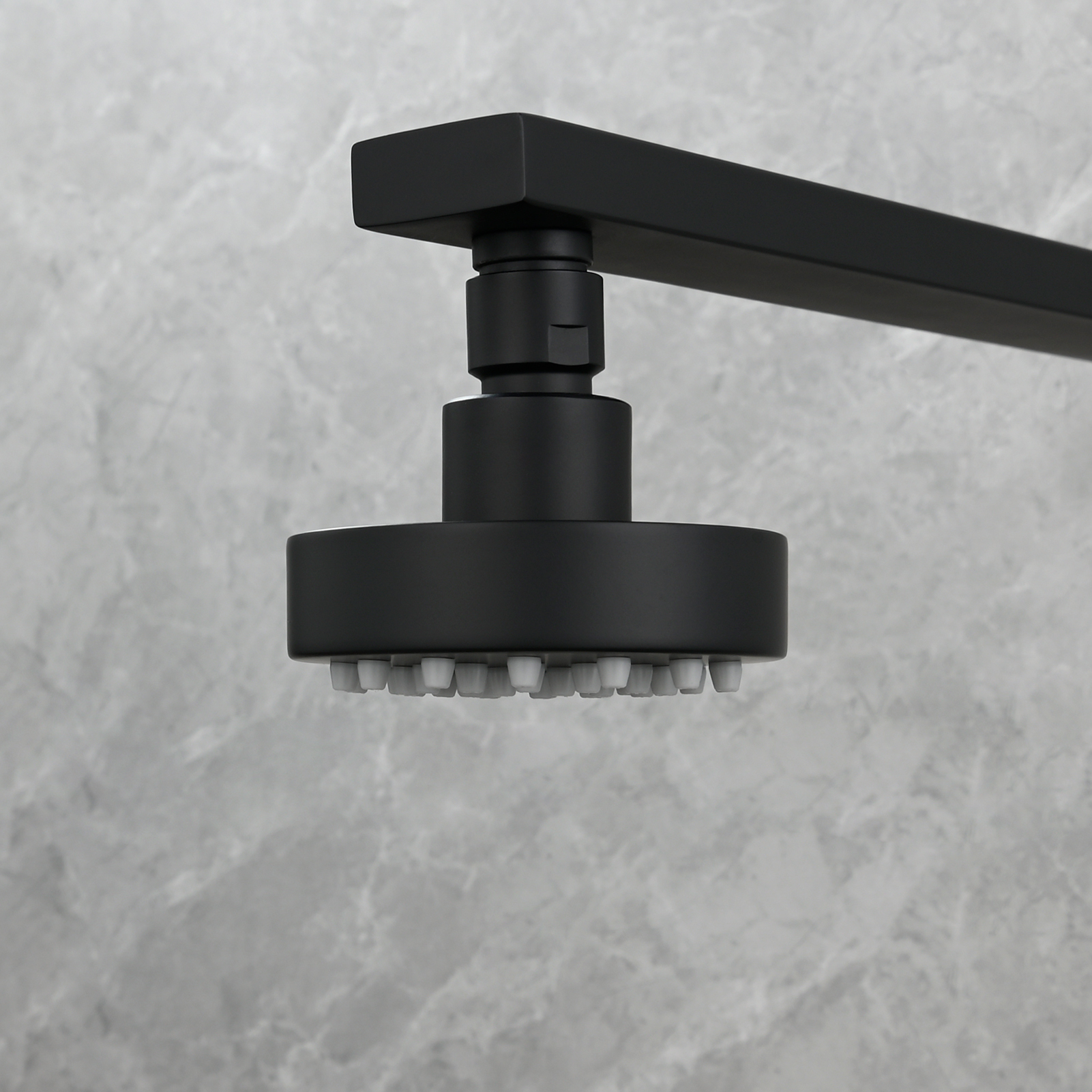 Tecmolog Stainless Steel Shower Head-High Pressure Rain Premium Quality, Easy Clean Adjustable Replacement for Bathroom