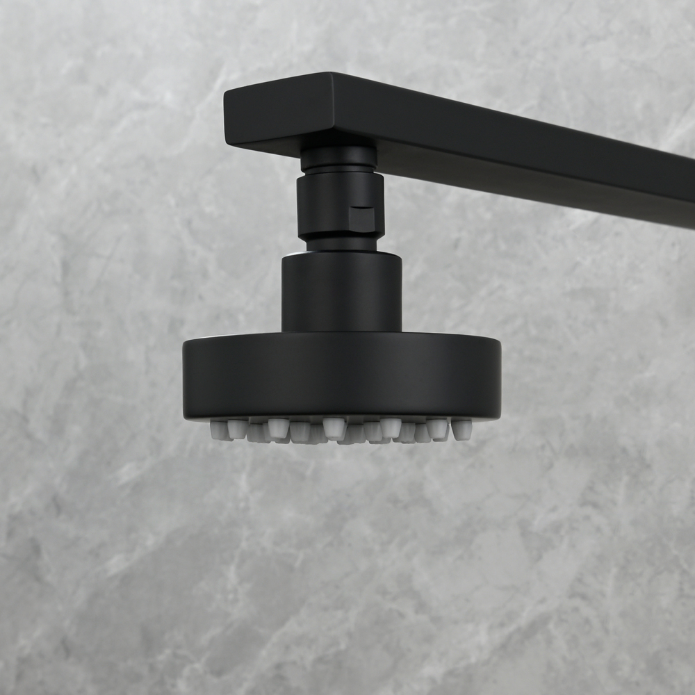 Tecmolog Stainless Steel Shower Head-High Pressure Rain Premium Quality, Easy Clean Adjustable Replacement for Bathroom