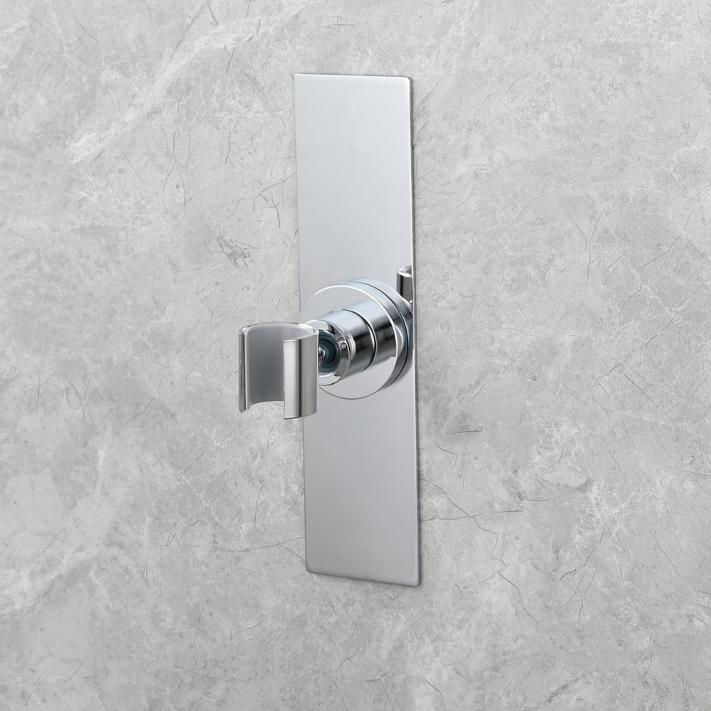 Tecmolog Magnetic Shower Head Holder All Meta No Drilling Handheld Shower Wand Bracket Adhesive