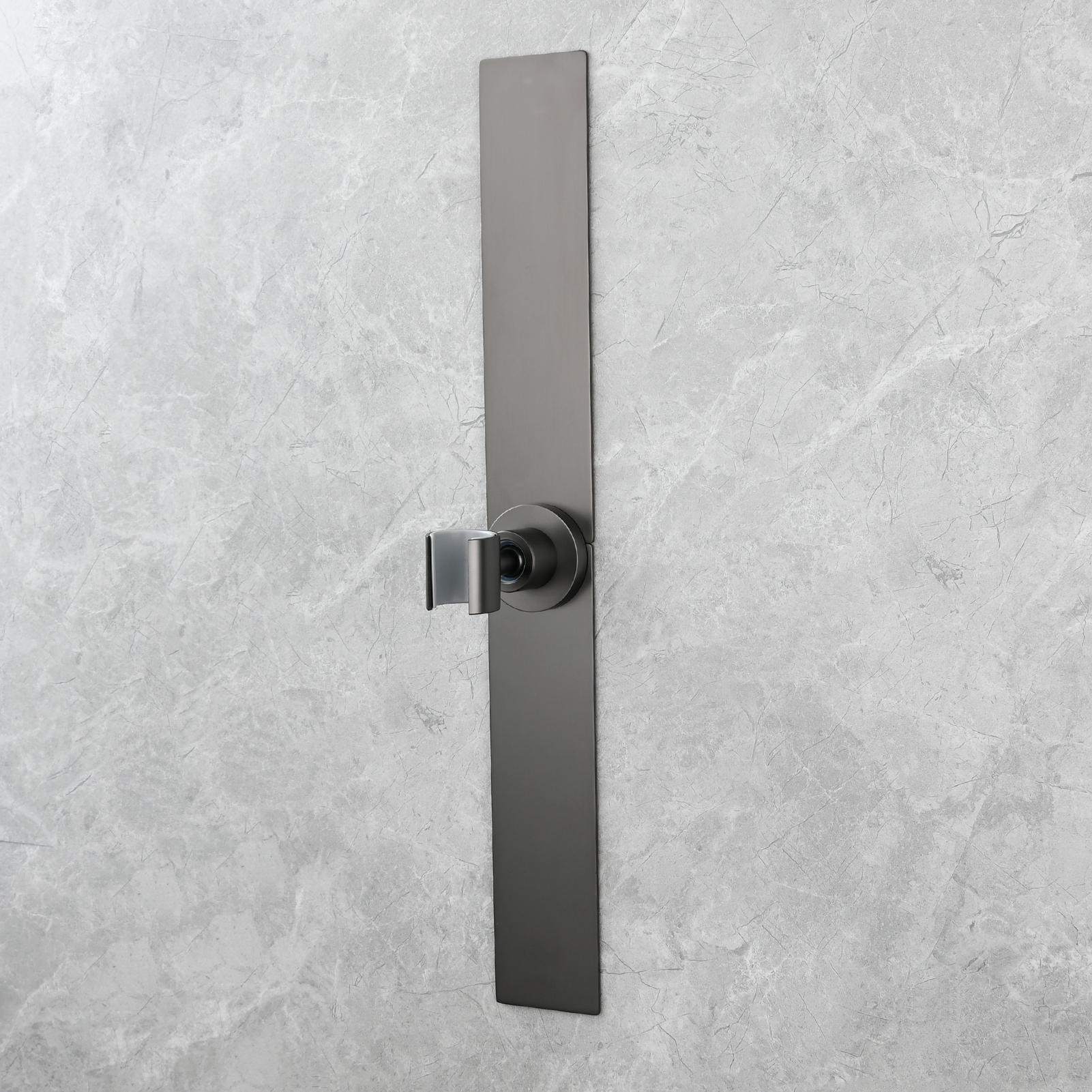 Tecmolog Magnetic Shower Head Holder All Meta No Drilling Handheld Shower Wand Bracket Adhesive