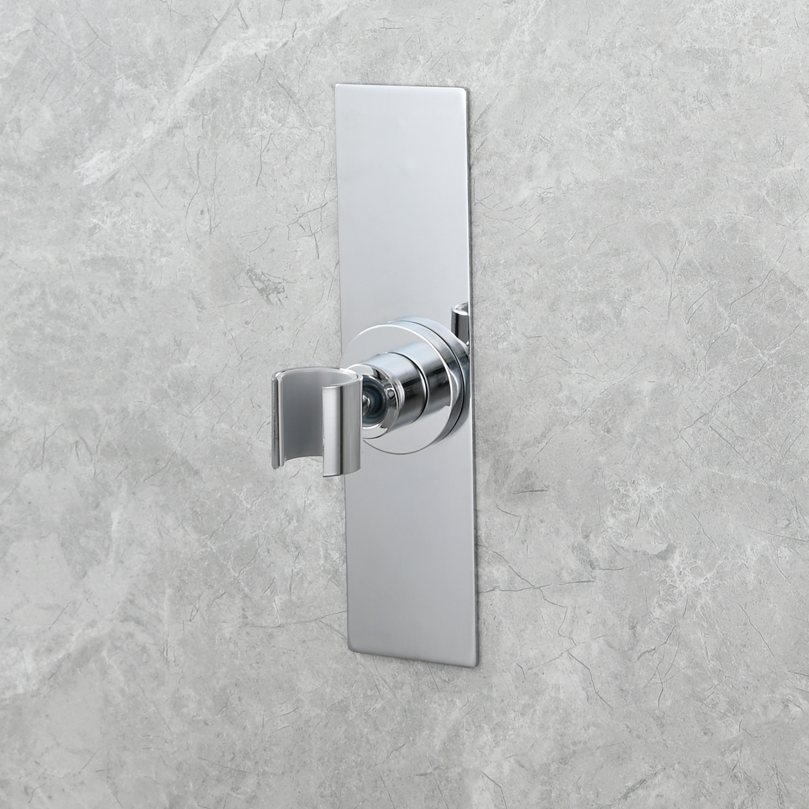 Tecmolog Magnetic Shower Head Holder All Meta No Drilling Handheld Shower Wand Bracket Adhesive