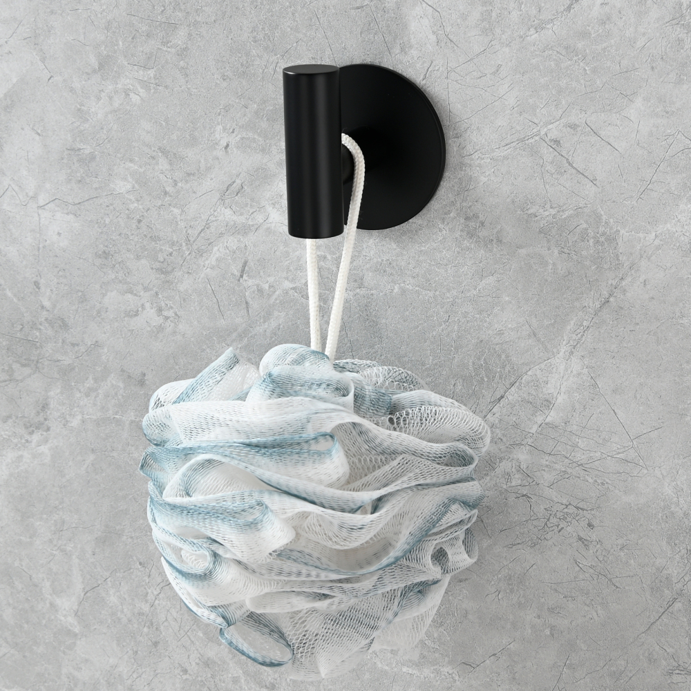 Tecmolog 304 Stainless Steel Nail Free Shower Rack,Wall Hook Bathroom Clothes Hook No Drilling,SBH235NA