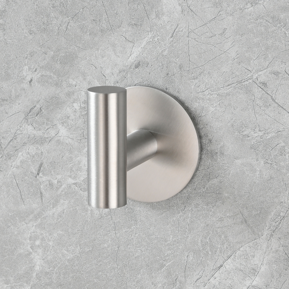 Tecmolog 304 Stainless Steel Nail Free Shower Rack,Wall Hook Bathroom Clothes Hook No Drilling,SBH235NA