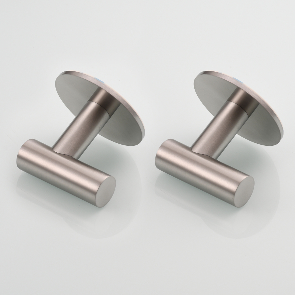 Tecmolog 304 Stainless Steel Nail Free Shower Rack,Wall Hook Bathroom Clothes Hook No Drilling,SBH235NA