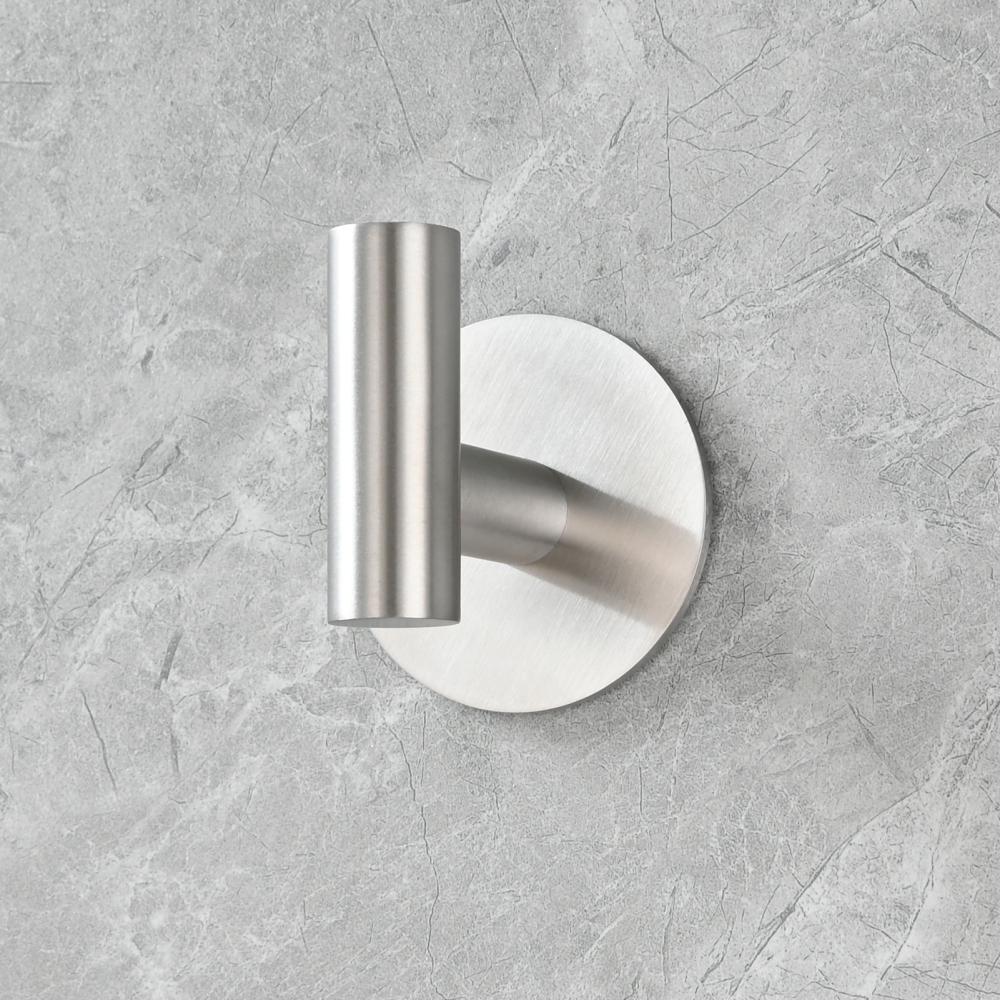 Tecmolog 304 Stainless Steel Nail Free Shower Rack,Wall Hook Bathroom Clothes Hook No Drilling,SBH235NA