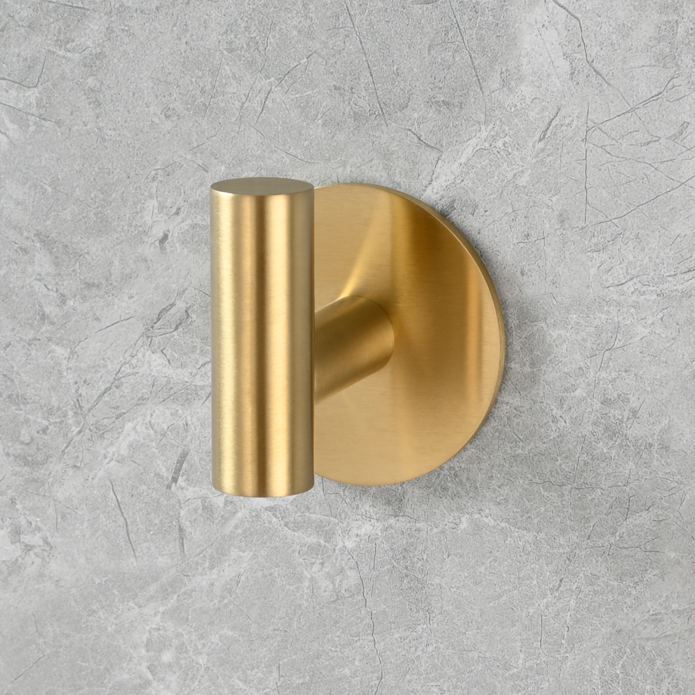 Tecmolog 304 Stainless Steel Nail Free Shower Rack,Wall Hook Bathroom Clothes Hook No Drilling,SBH235NA