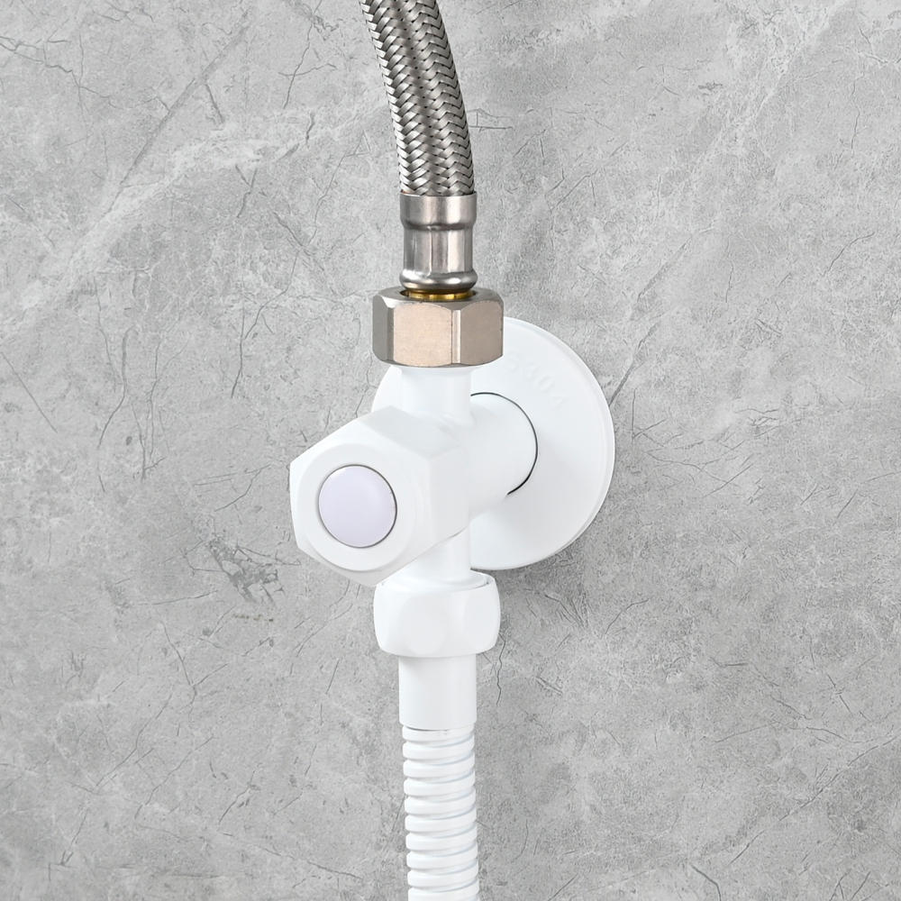Tecmolog Handheld Bidet Sprayer Set, Stainless Steel Shattaf, Cloth Diaper Sprayer for Toilet WS024F2