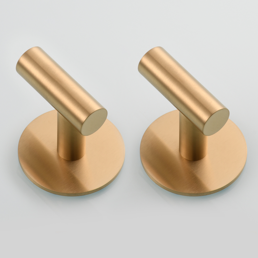 Tecmolog 304 Stainless Steel Nail Free Shower Rack,Wall Hook Bathroom Clothes Hook No Drilling,SBH235NA