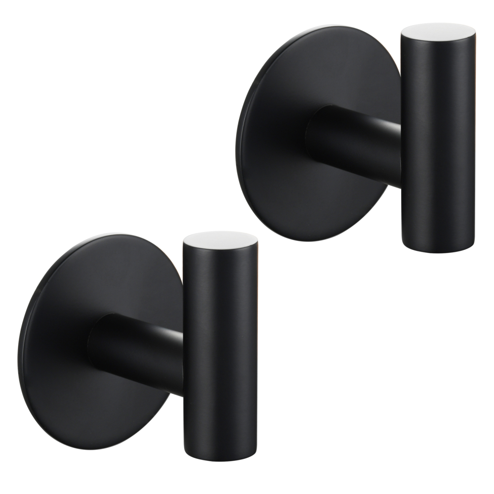 Tecmolog 304 Stainless Steel Nail Free Shower Rack,Wall Hook Bathroom Clothes Hook No Drilling,SBH235NA