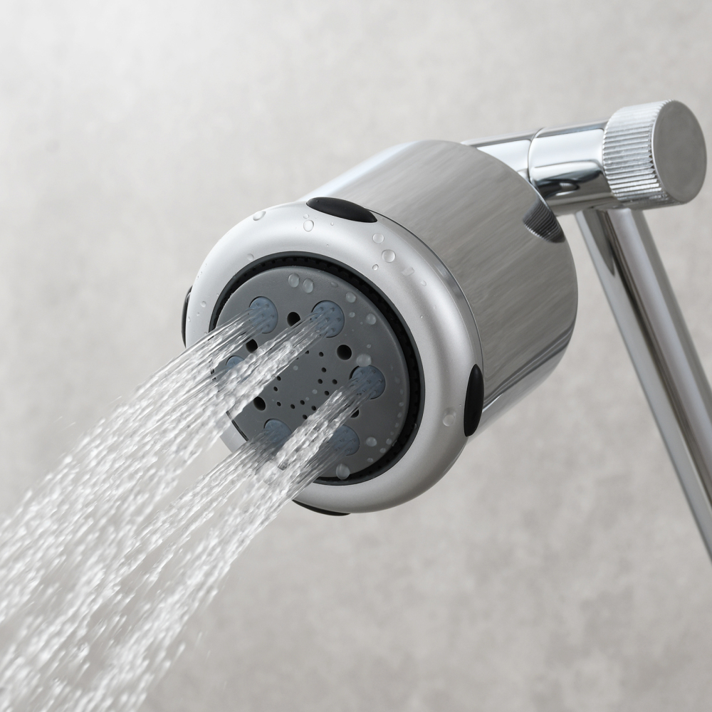 Tecmolog ABS Plastic Three Function Water Outlet Mode Shower Head for Bathroom