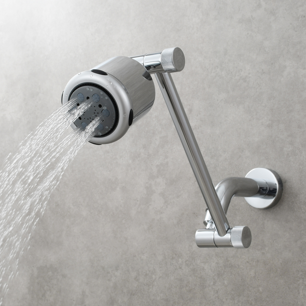 Tecmolog ABS Plastic Three Function Water Outlet Mode Shower Head for Bathroom