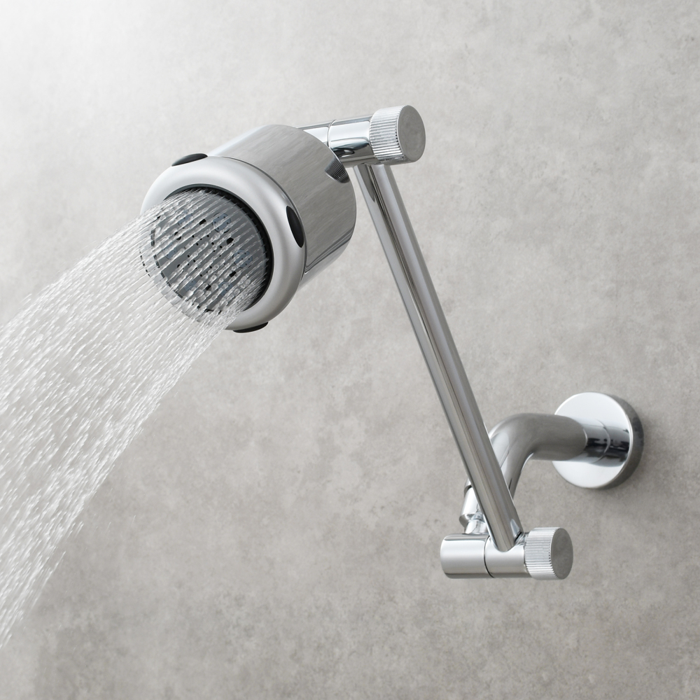 Tecmolog ABS Plastic Three Function Water Outlet Mode Shower Head for Bathroom