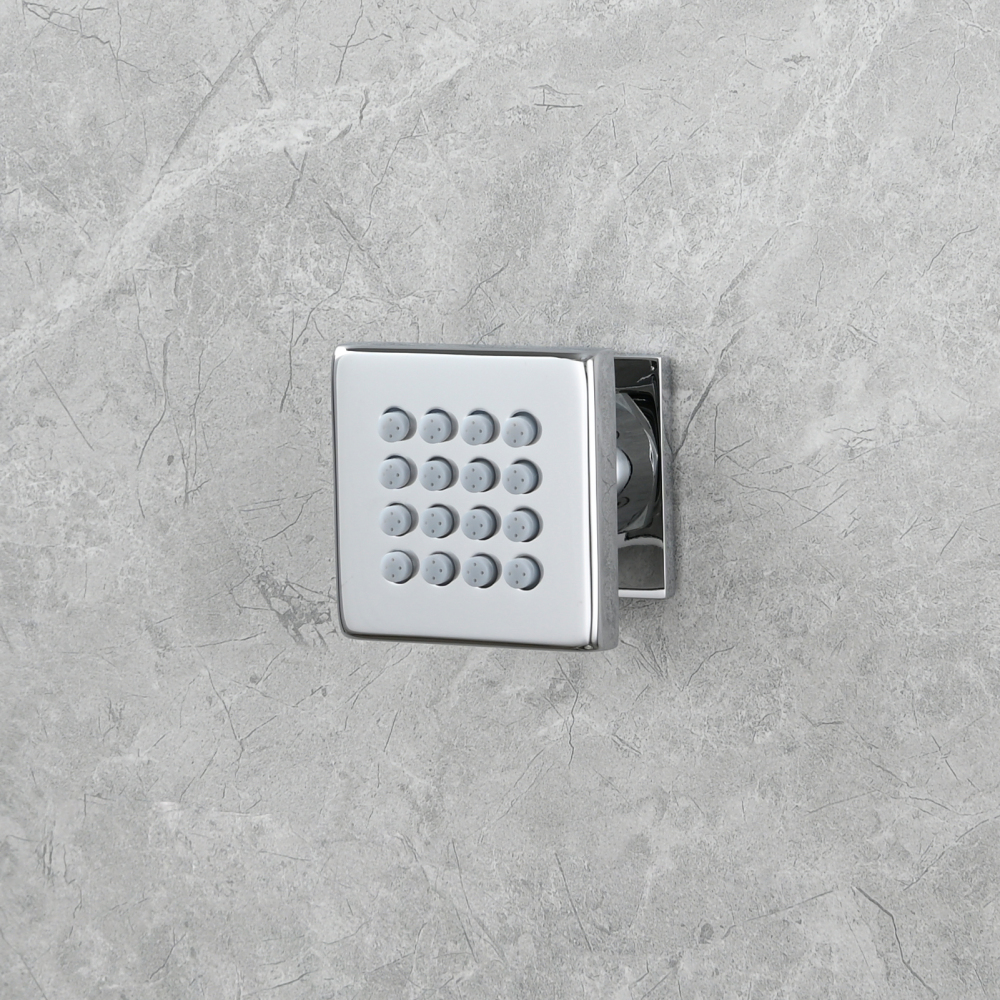 Tecmolog Brass Shower Head Silicone Jet Nozzle for Bathroom,Adjustable Water Outlet Angle