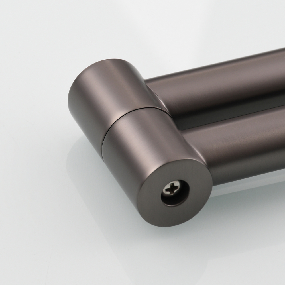 Tecmolog Brass Hot and Cold Folding Fucet,Smooth Handle Deck Mount Faucet for Kitchen