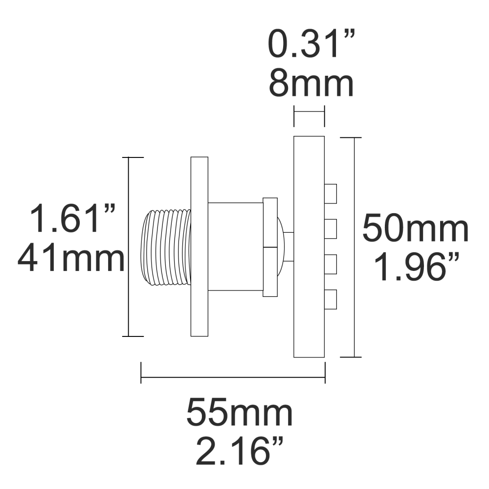 Tecmolog Brass Shower Head Silicone Jet Nozzle for Bathroom,Adjustable Water Outlet Angle