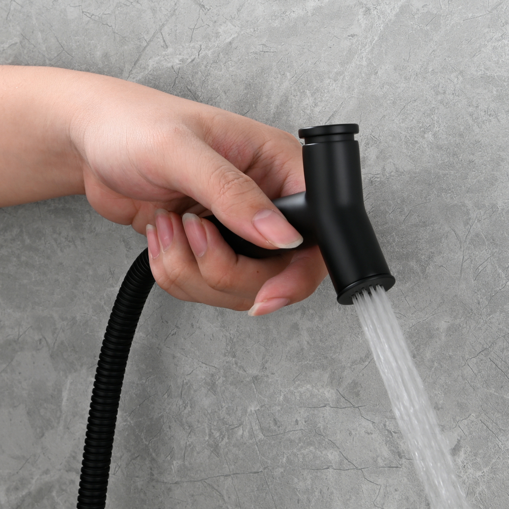 Tecmolog Brass Toilet Bidet Sprayer Set,Bathroom Bidet with Pressurized Water and 1.5m Shower Hose