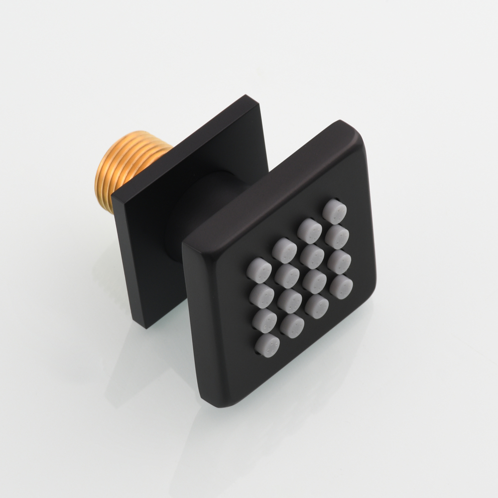 Tecmolog Brass Shower Head Silicone Jet Nozzle for Bathroom,Adjustable Water Outlet Angle