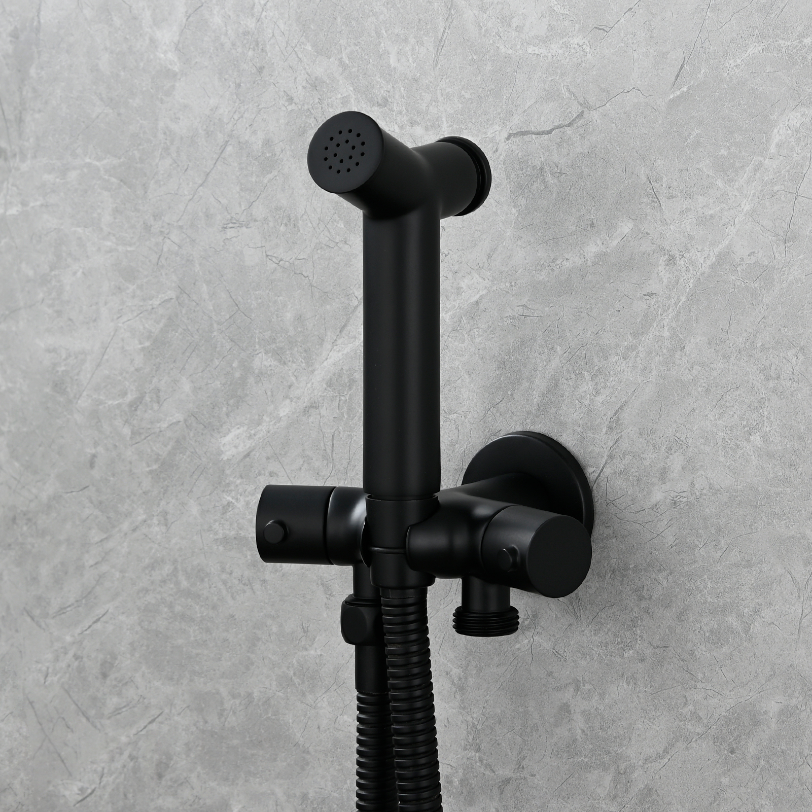 Tecmolog Brass Toilet Bidet Sprayer Set,Bathroom Bidet with Pressurized Water and 1.5m Shower Hose