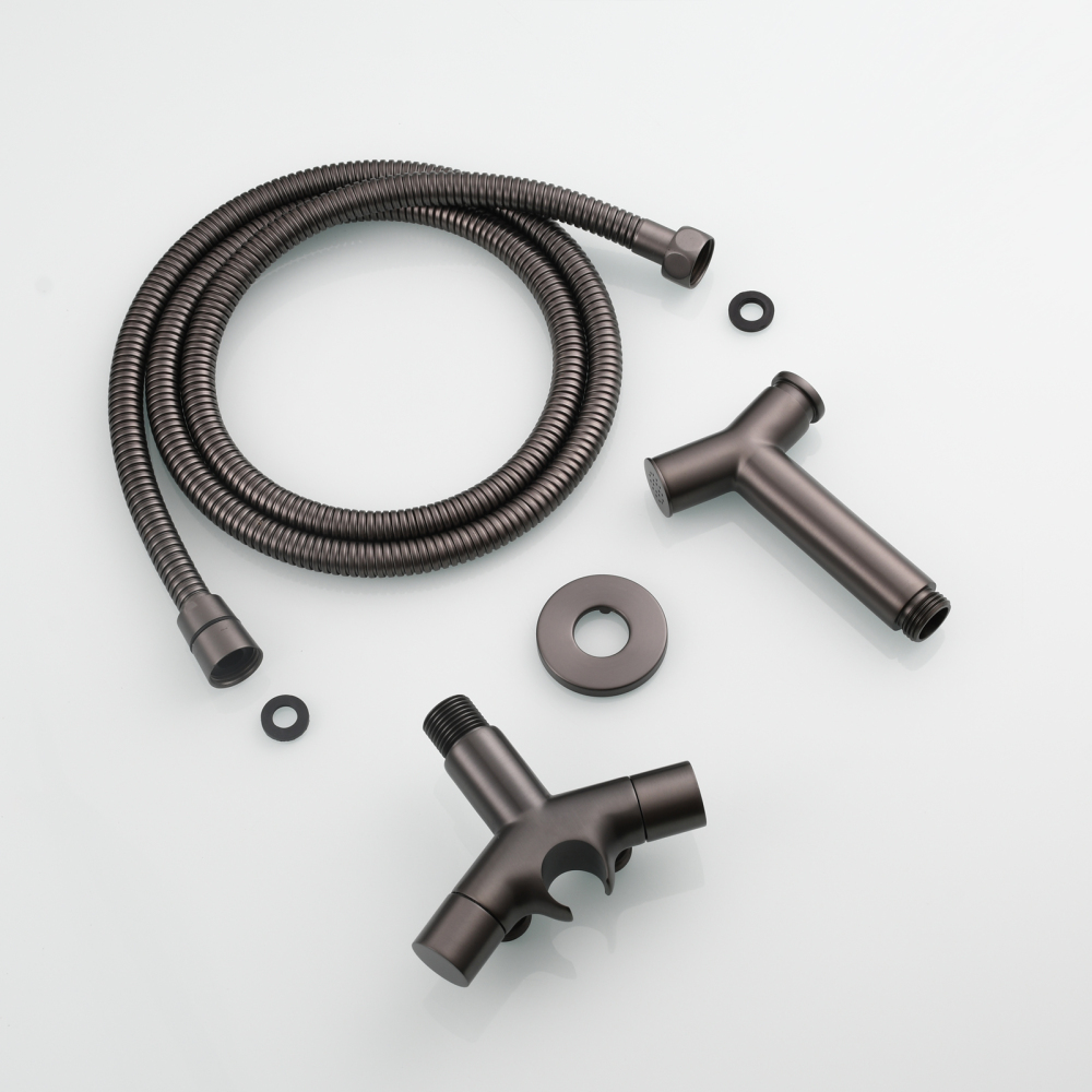 Tecmolog Brass Toilet Bidet Sprayer Set,Bathroom Bidet with Pressurized Water and 1.5m Shower Hose