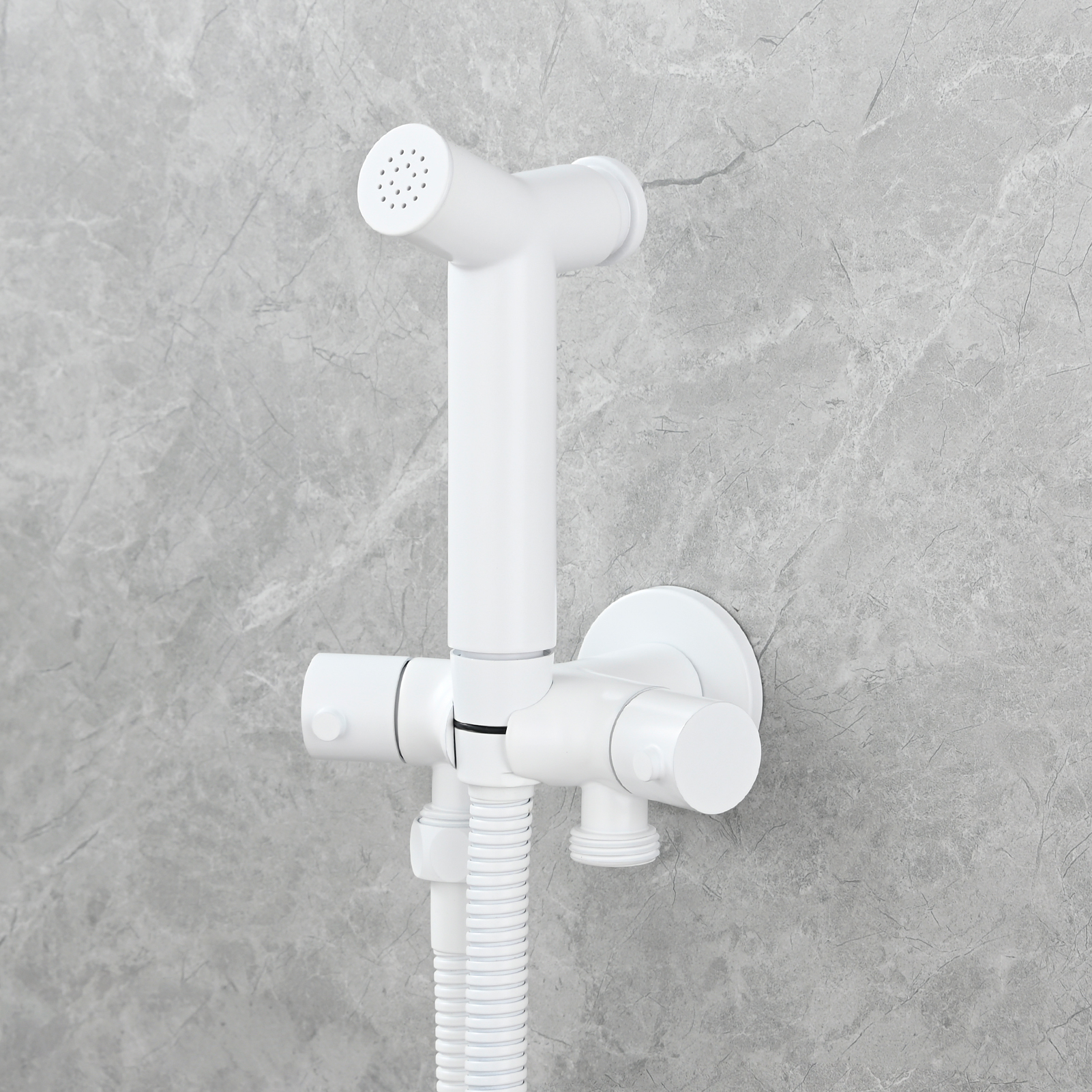 Tecmolog Brass Toilet Bidet Sprayer Set,Bathroom Bidet with Pressurized Water and 1.5m Shower Hose