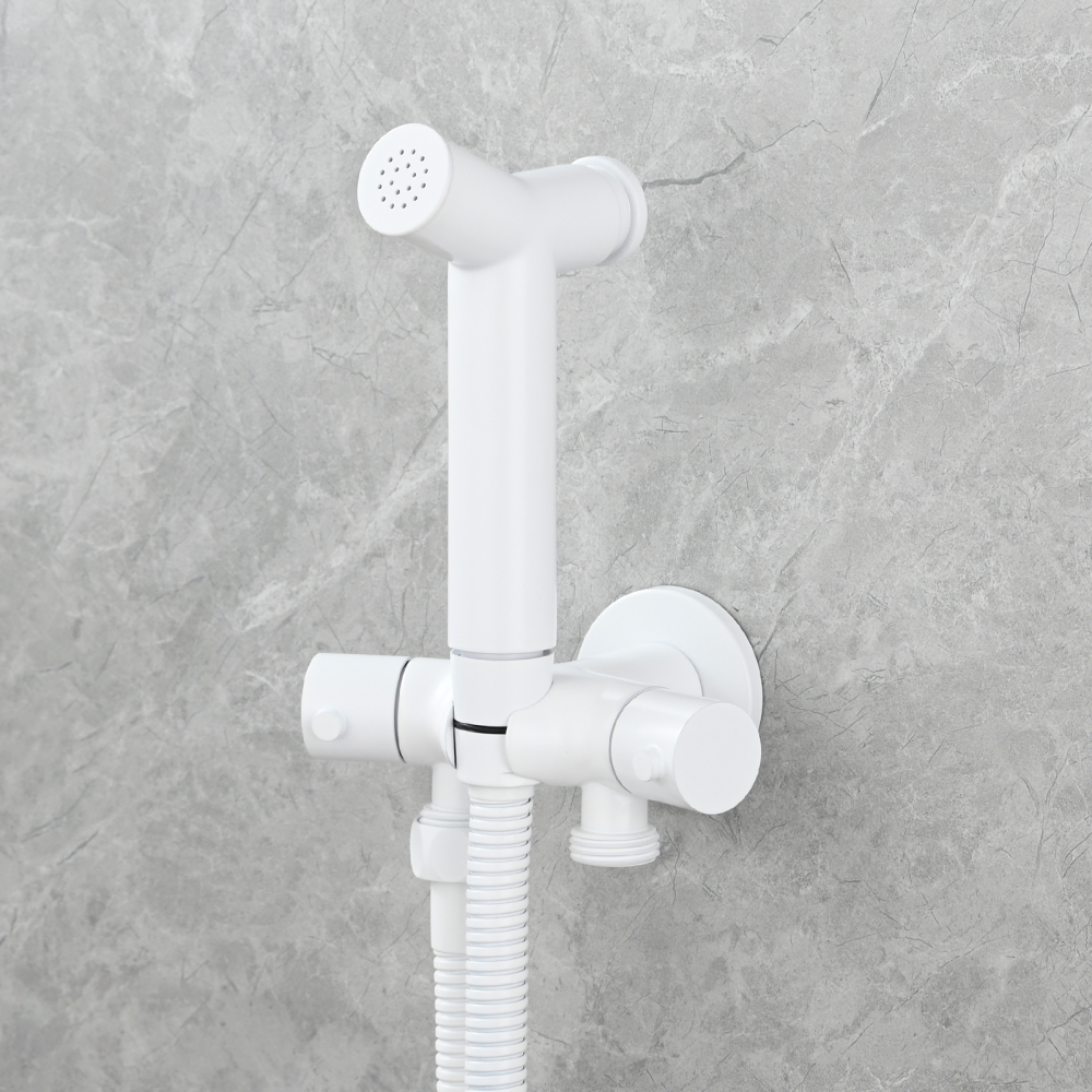 Tecmolog Brass Toilet Bidet Sprayer Set,Bathroom Bidet with Pressurized Water and 1.5m Shower Hose