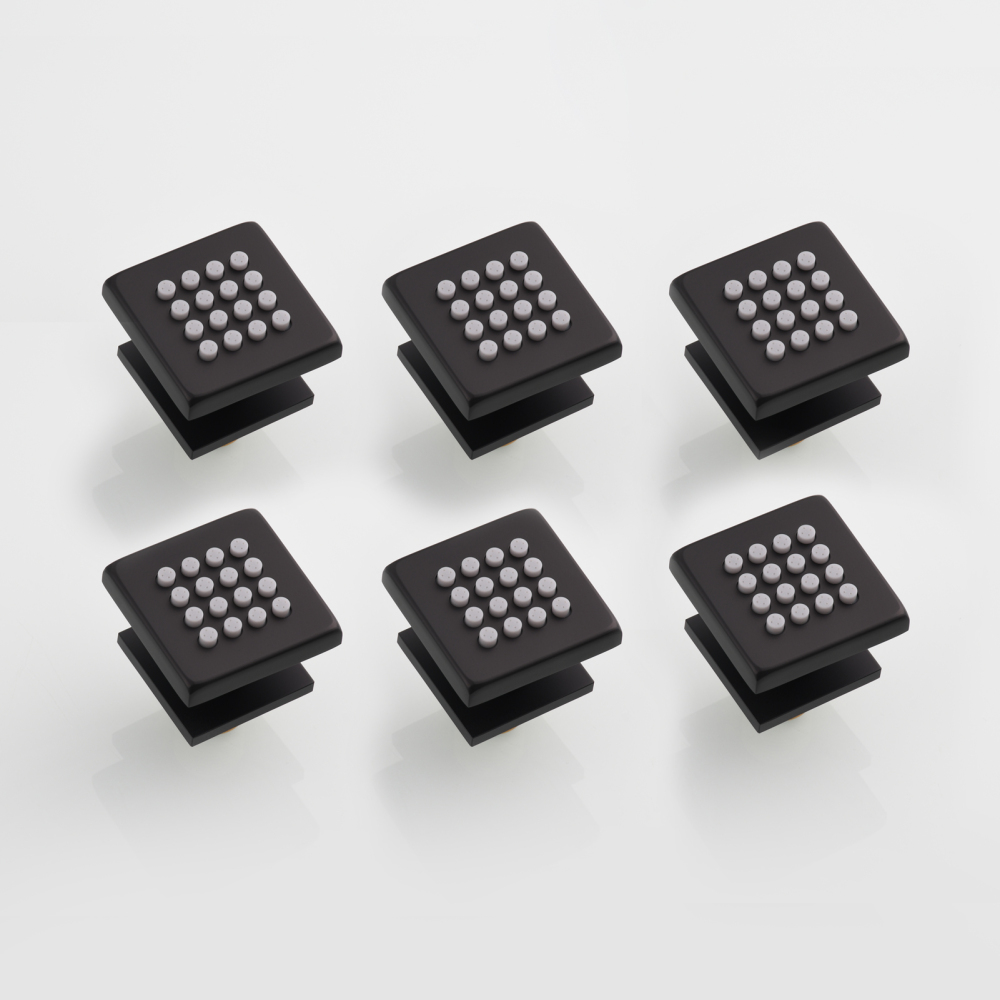 Tecmolog Brass Shower Head Silicone Jet Nozzle for Bathroom,Adjustable Water Outlet Angle