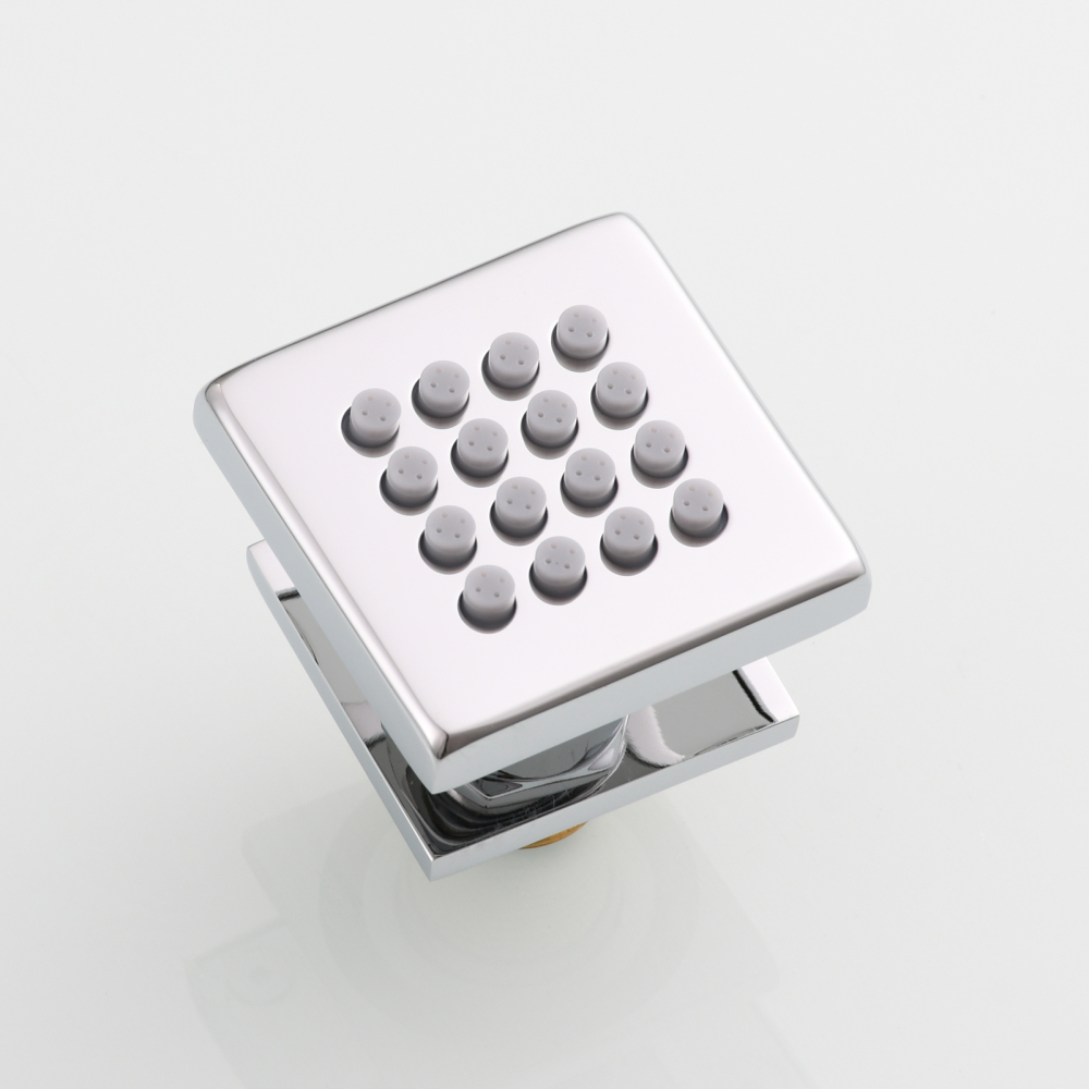 Tecmolog Brass Shower Head Silicone Jet Nozzle for Bathroom,Adjustable Water Outlet Angle