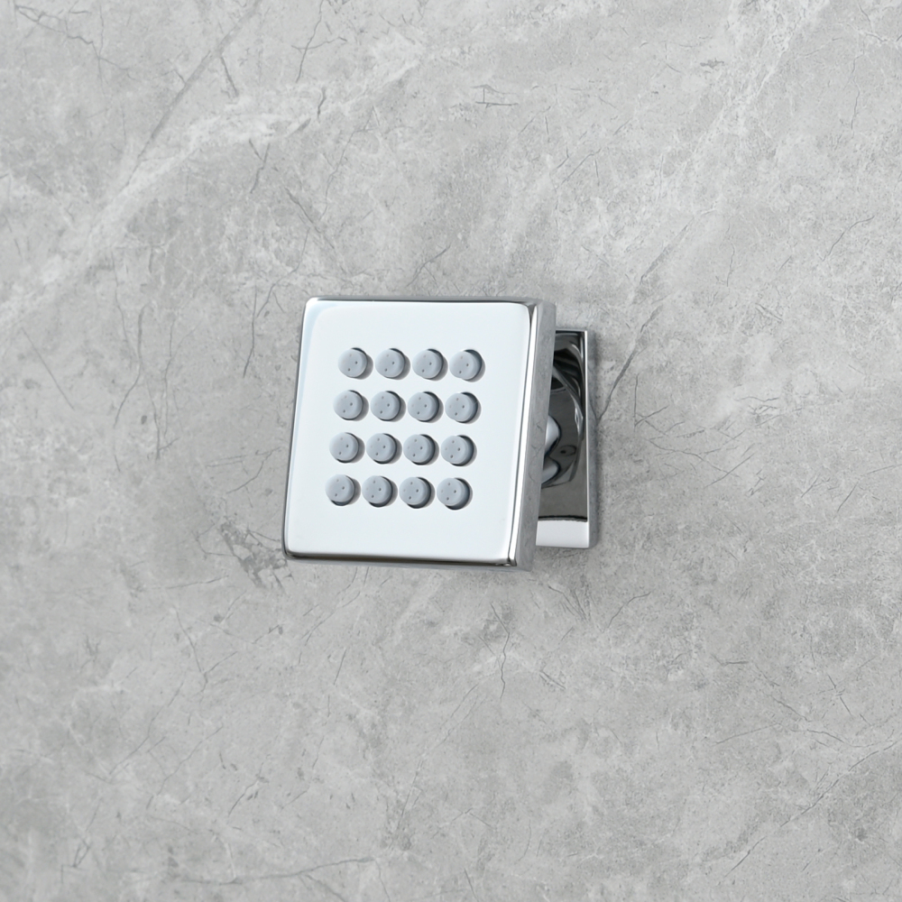 Tecmolog Brass Shower Head Silicone Jet Nozzle for Bathroom,Adjustable Water Outlet Angle