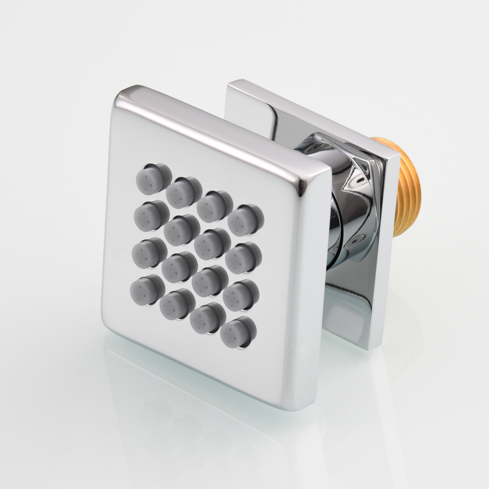 Tecmolog Brass Shower Head Silicone Jet Nozzle for Bathroom,Adjustable Water Outlet Angle