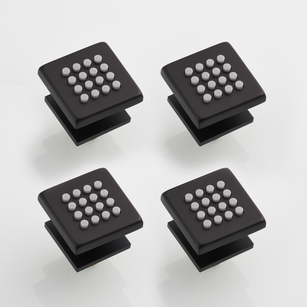 Tecmolog Brass Shower Head Silicone Jet Nozzle for Bathroom,Adjustable Water Outlet Angle