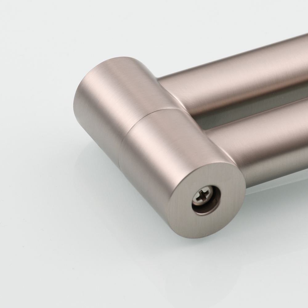 Tecmolog Brass Hot and Cold Folding Fucet,Smooth Handle Deck Mount Faucet for Kitchen