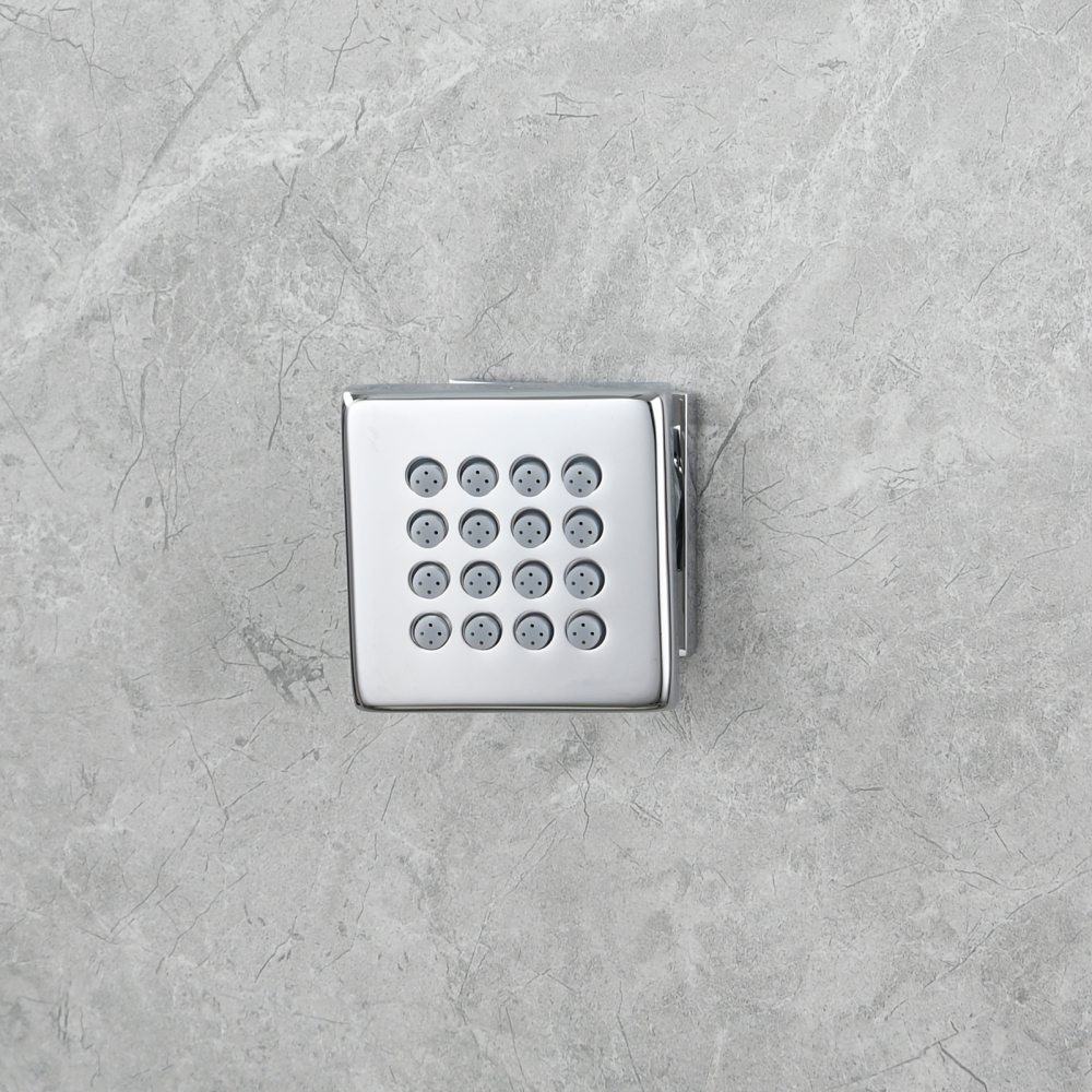 Tecmolog Brass Shower Head Silicone Jet Nozzle for Bathroom,Adjustable Water Outlet Angle