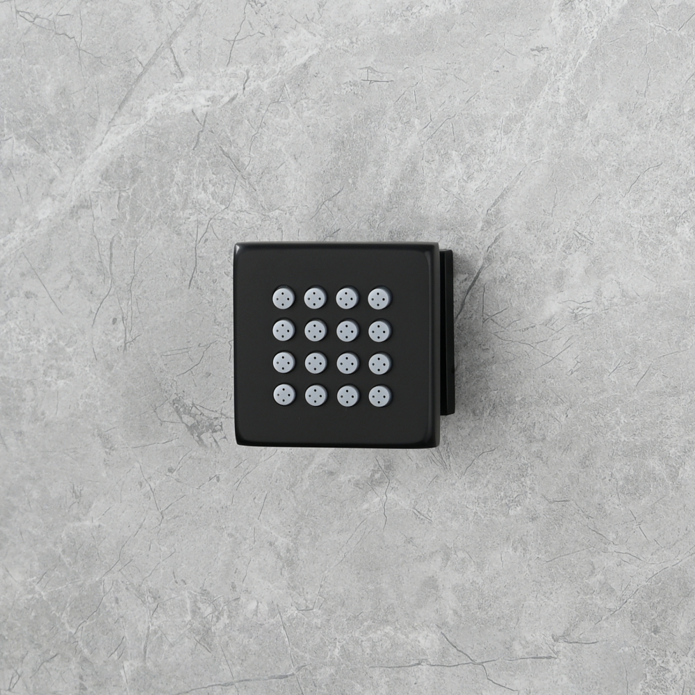 Tecmolog Brass Shower Head Silicone Jet Nozzle for Bathroom,Adjustable Water Outlet Angle