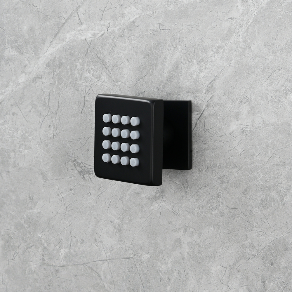 Tecmolog Brass Shower Head Silicone Jet Nozzle for Bathroom,Adjustable Water Outlet Angle