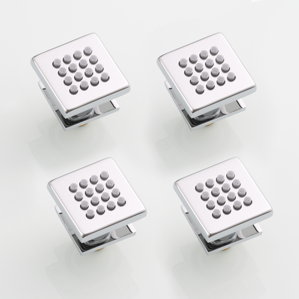 Tecmolog Brass Shower Head Silicone Jet Nozzle for Bathroom,Adjustable Water Outlet Angle