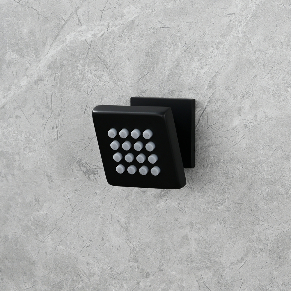 Tecmolog Brass Shower Head Silicone Jet Nozzle for Bathroom,Adjustable Water Outlet Angle