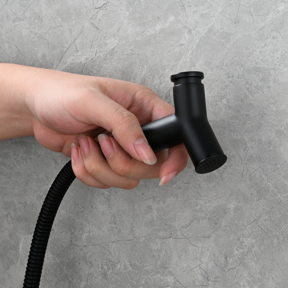 Tecmolog Brass Toilet Bidet Sprayer Set,Bathroom Bidet with Pressurized Water and 1.5m Shower Hose