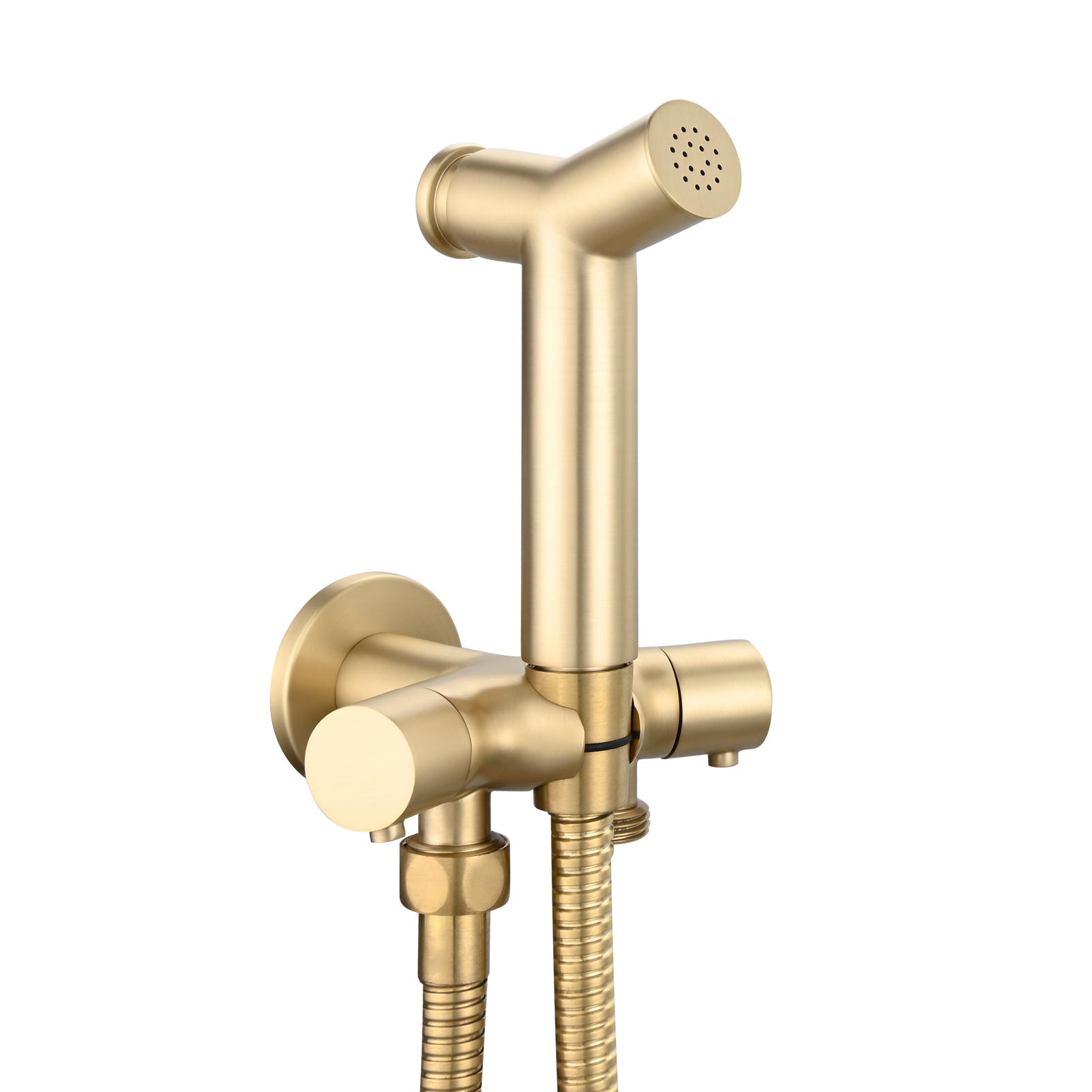 Tecmolog Brass Toilet Bidet Sprayer Set,Bathroom Bidet with Pressurized Water and 1.5m Shower Hose