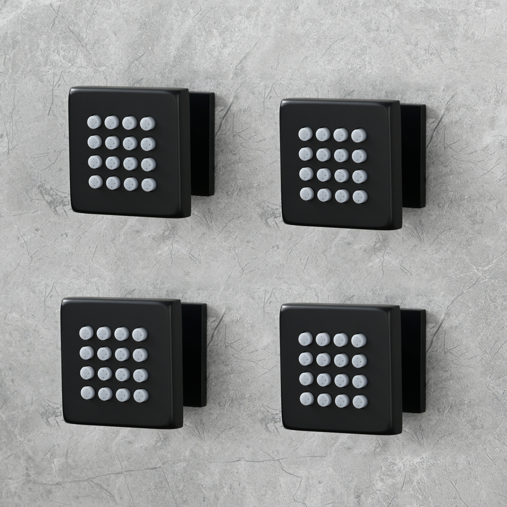 Tecmolog Brass Shower Head Silicone Jet Nozzle for Bathroom,Adjustable Water Outlet Angle