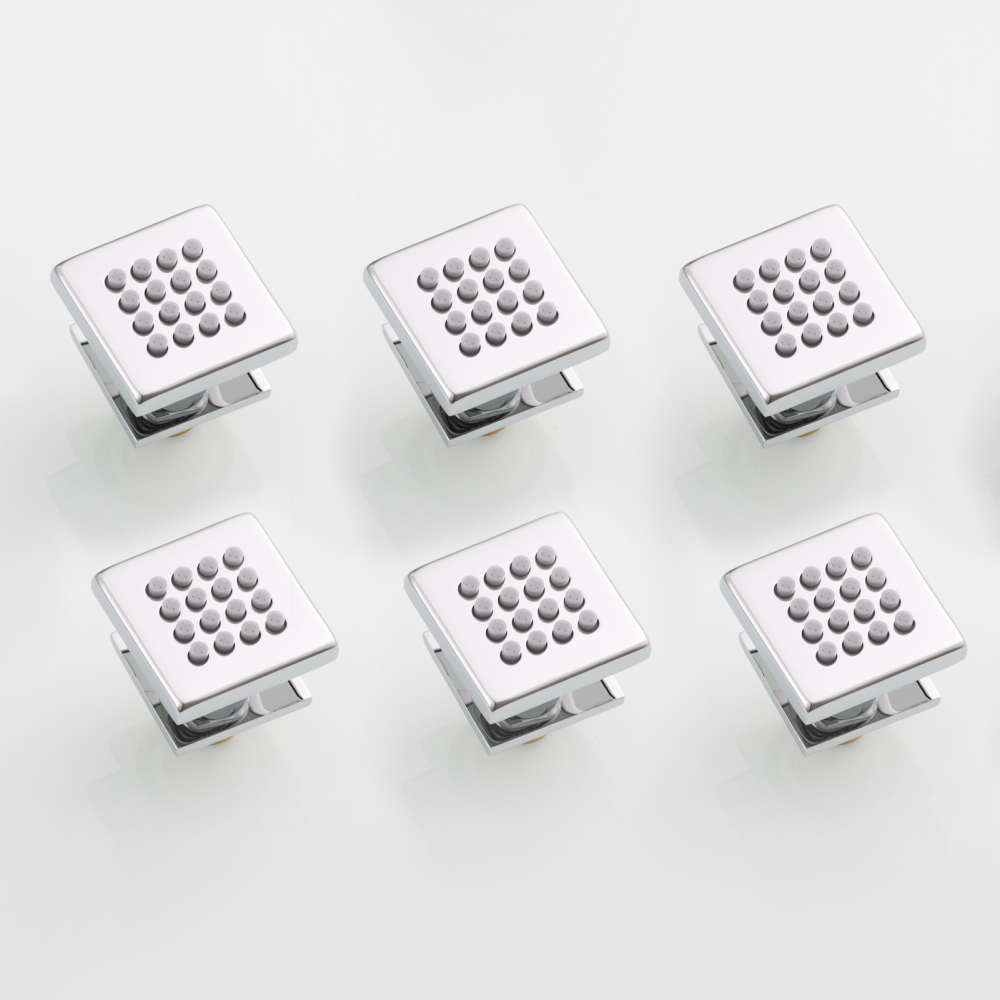 Tecmolog Brass Shower Head Silicone Jet Nozzle for Bathroom,Adjustable Water Outlet Angle