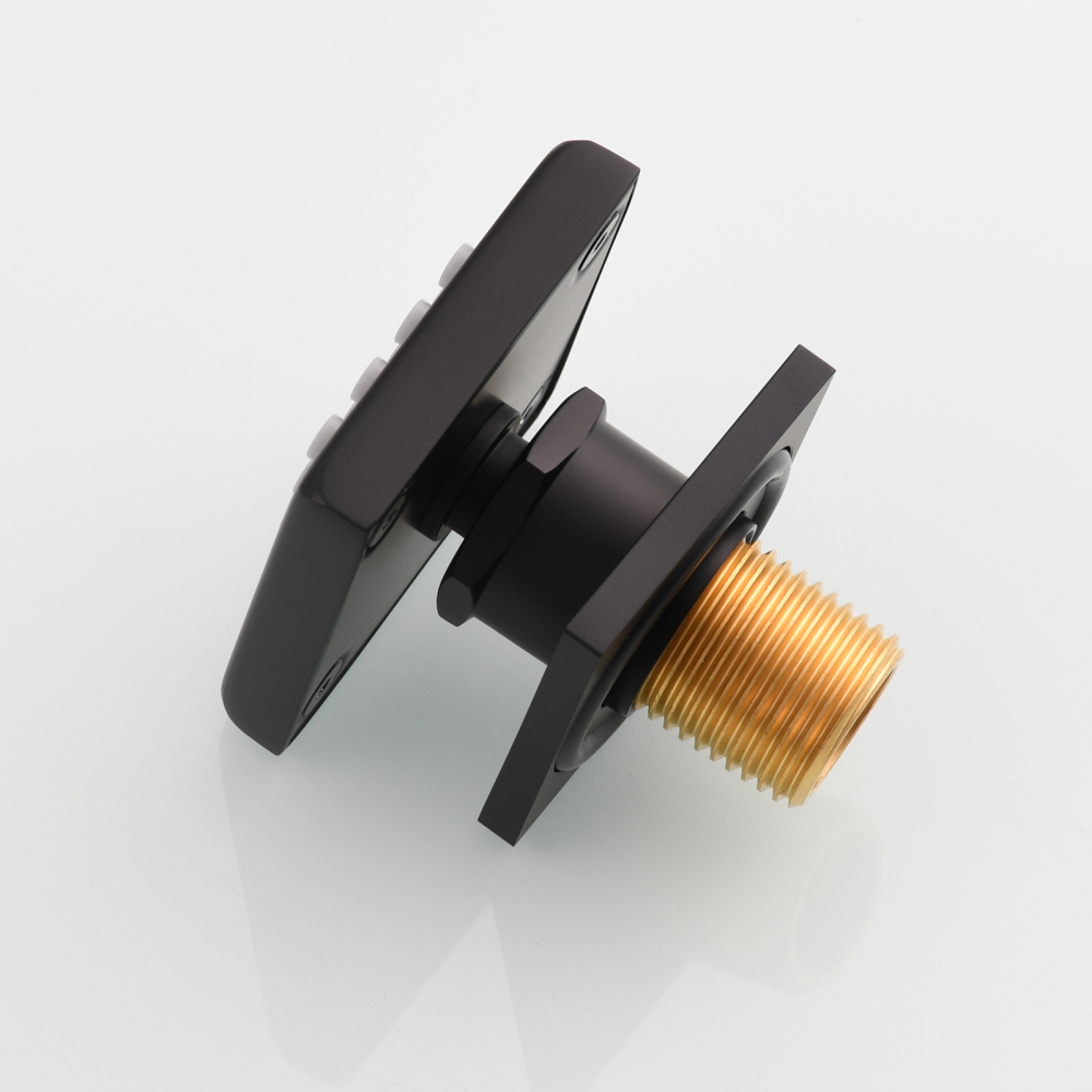 Tecmolog Brass Shower Head Silicone Jet Nozzle for Bathroom,Adjustable Water Outlet Angle