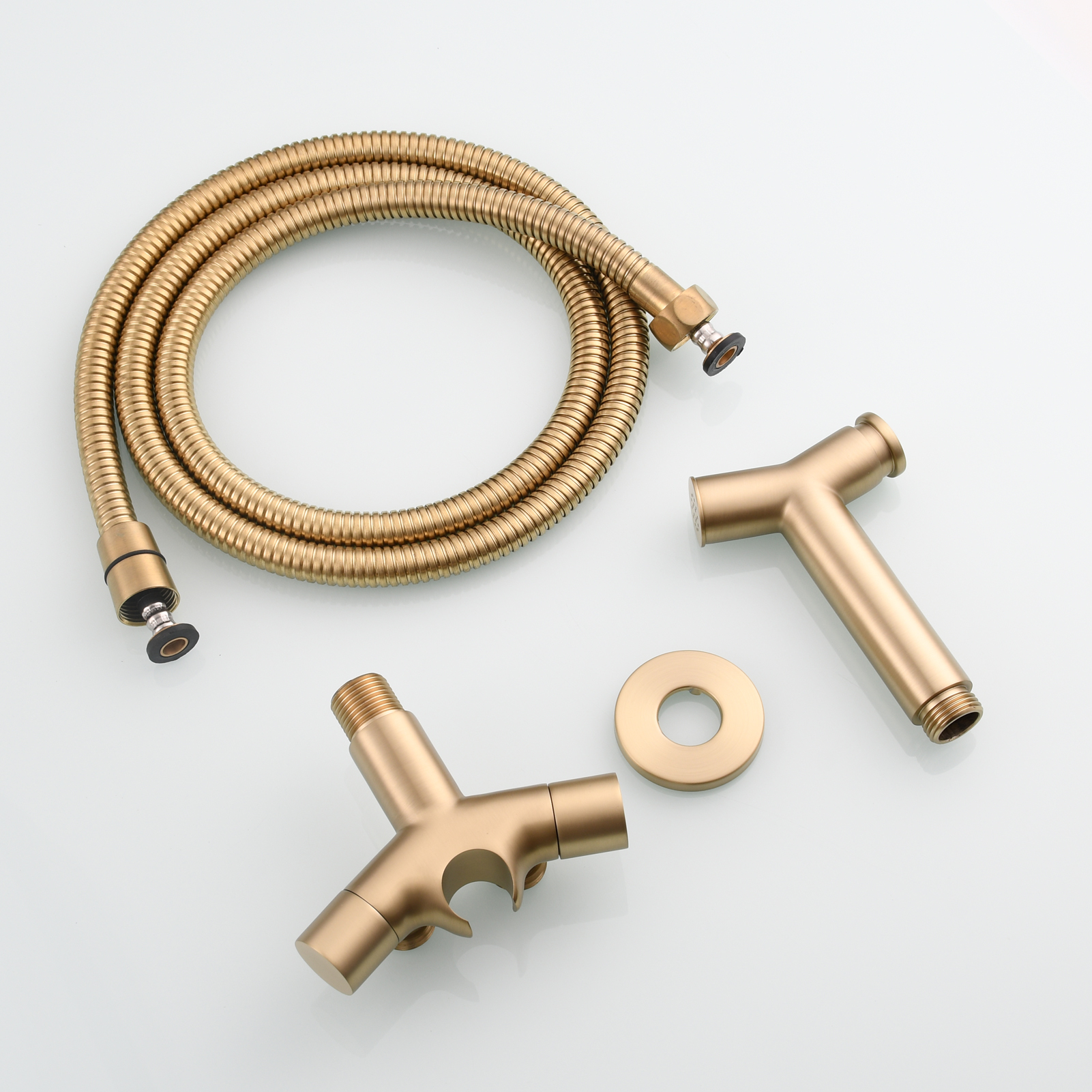 Tecmolog Brass Toilet Bidet Sprayer Set,Bathroom Bidet with Pressurized Water and 1.5m Shower Hose