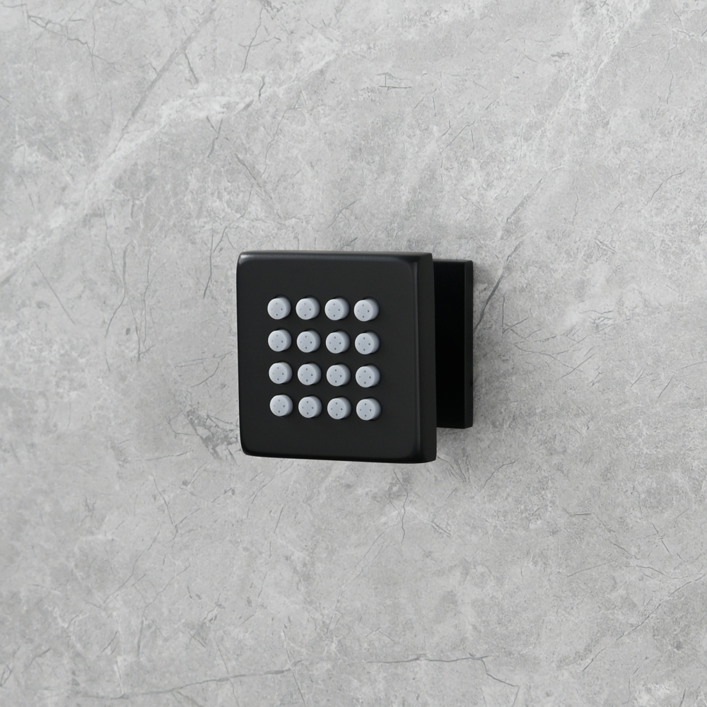 Tecmolog Brass Shower Head Silicone Jet Nozzle for Bathroom,Adjustable Water Outlet Angle